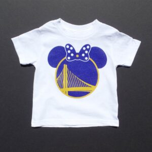Golden State Warriors Mickey & Minnie Mouse Kids T-Shirt