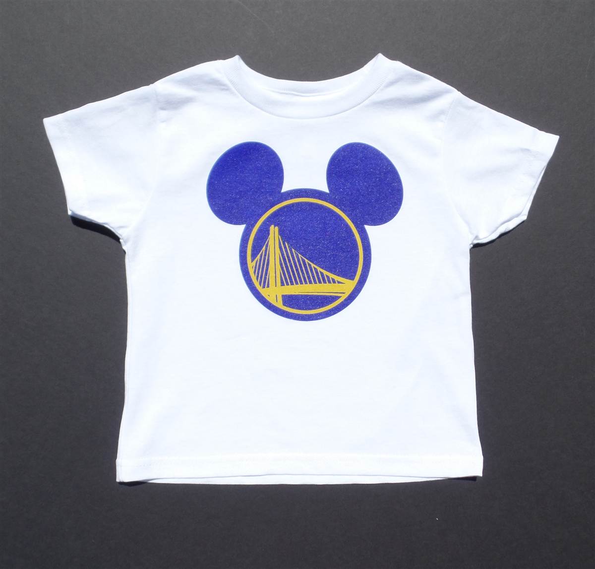Golden State Warriors Mickey & Minnie Mouse Kids T-Shirt - Image 2